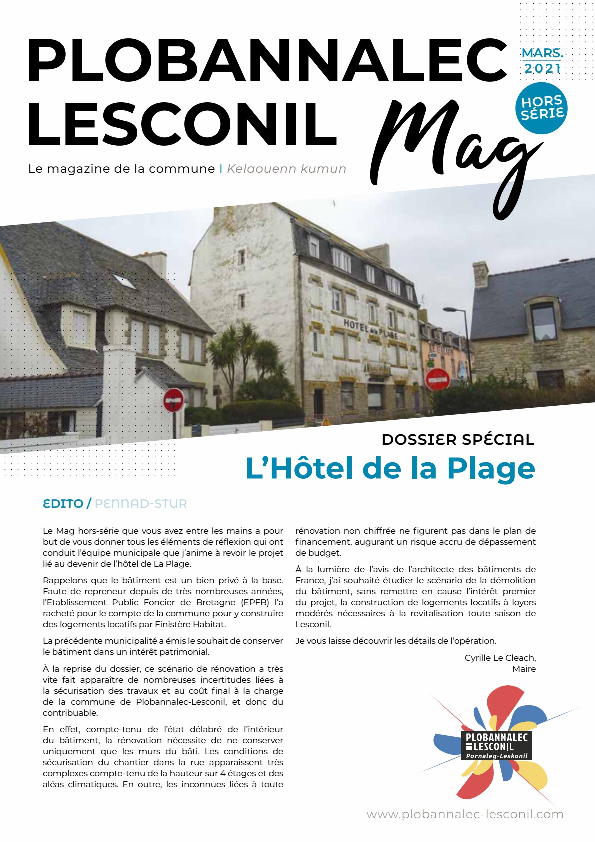 Le Mag’ : HORS-SÉRIE CONSACRÉ AU DOSSIER DE L’HÔTEL DE LA PLAGE