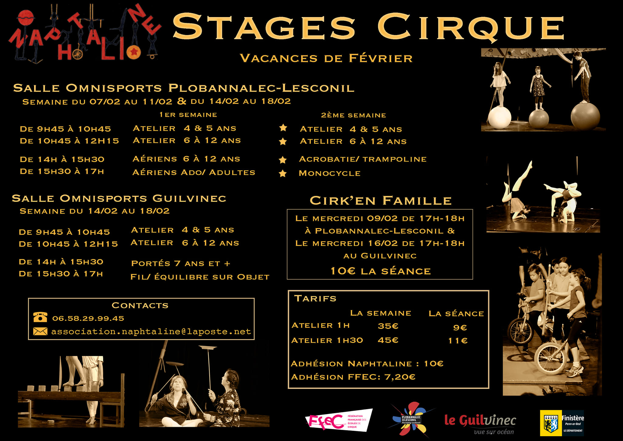 Stages de cirque