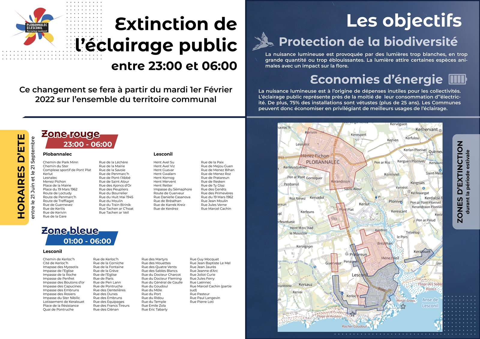 Éclairage public : extinction nocturne à partir du 1er février