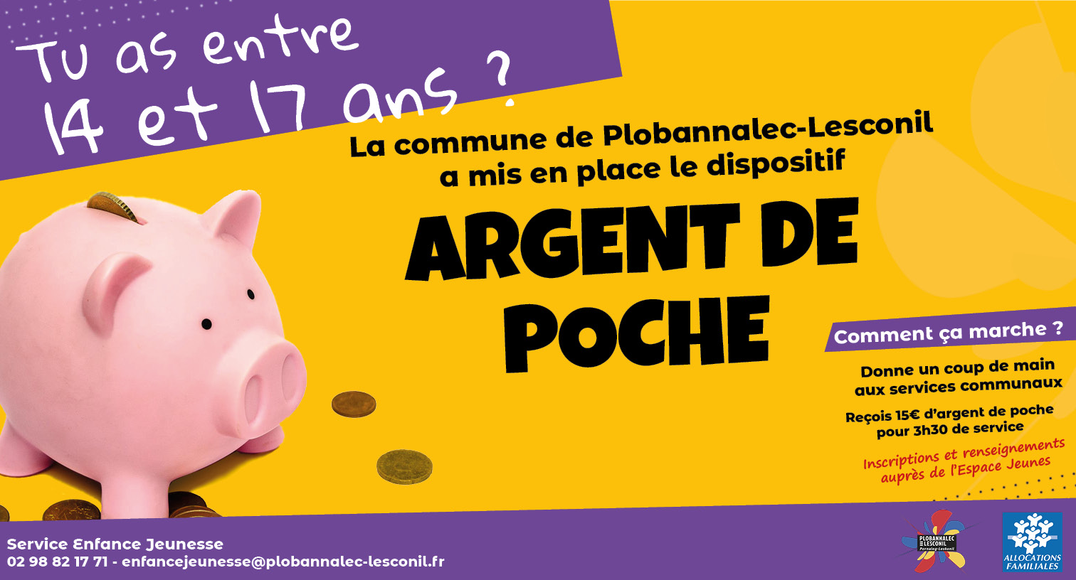 Lancement du dispositif « Argent de Poche »