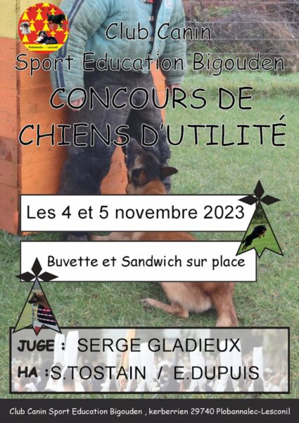 Concours de chien de travail