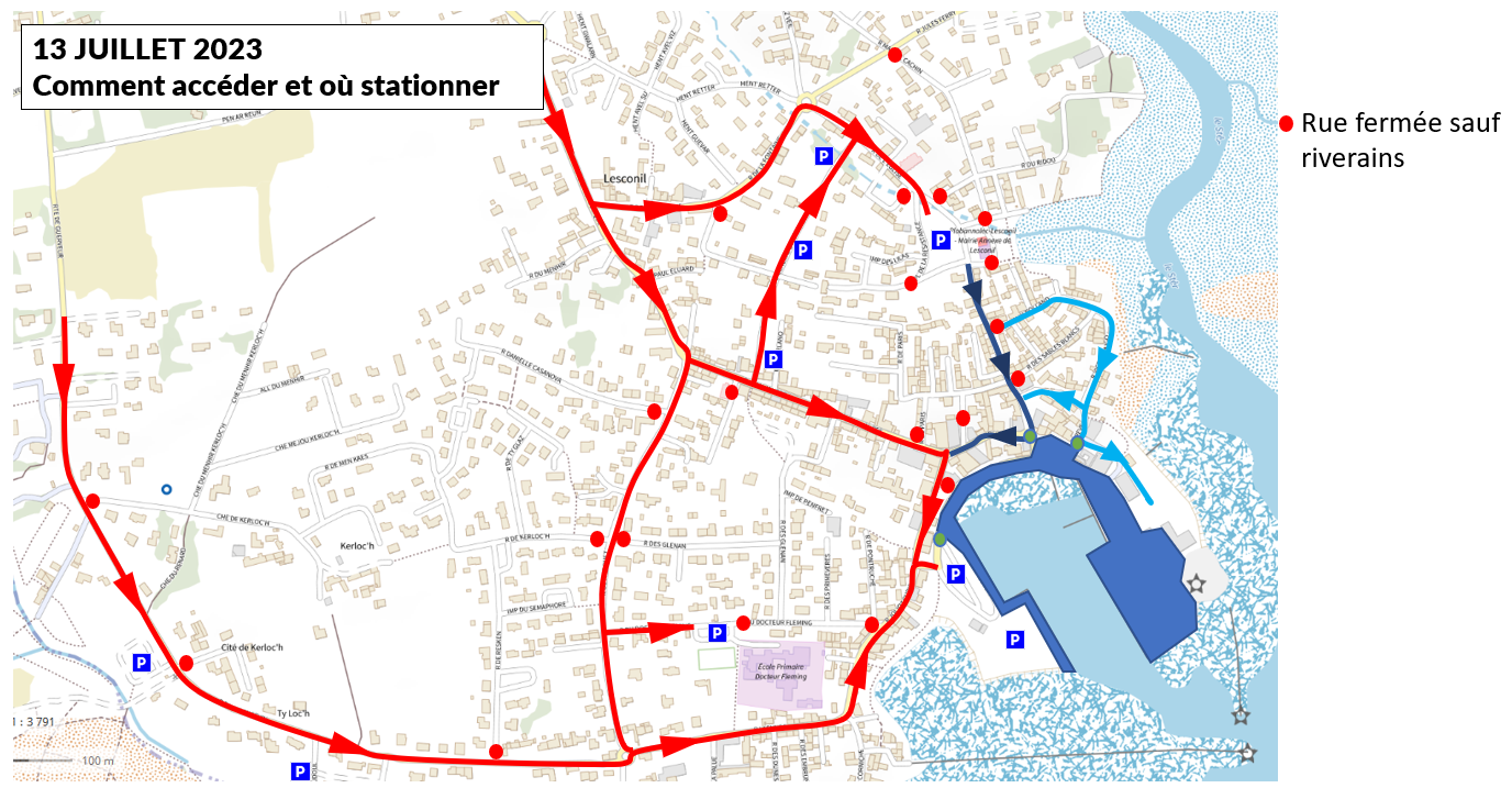 Festivités du 13 juillet : plan de circulation