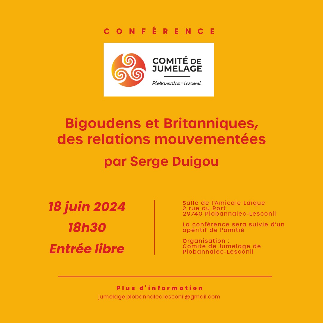 Conférence : »Bigoudens et Britanniques, des relations mouvementées »