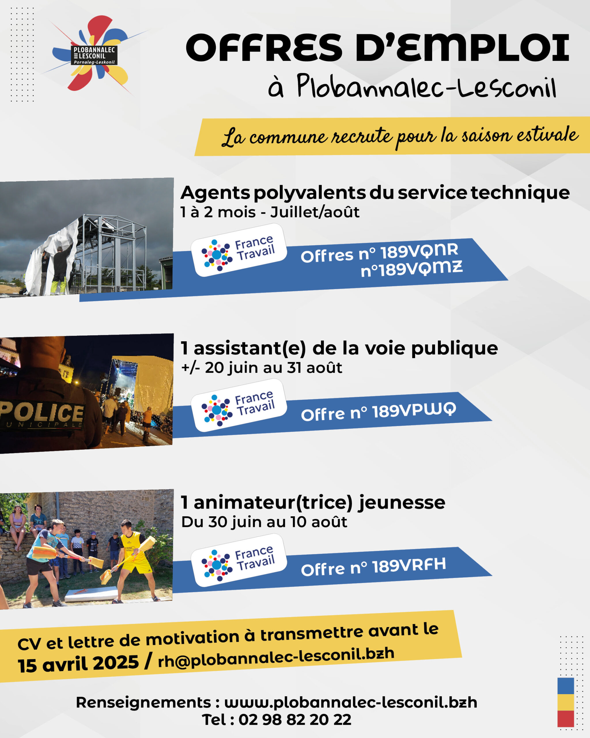 Offres d’emploi saisonniers