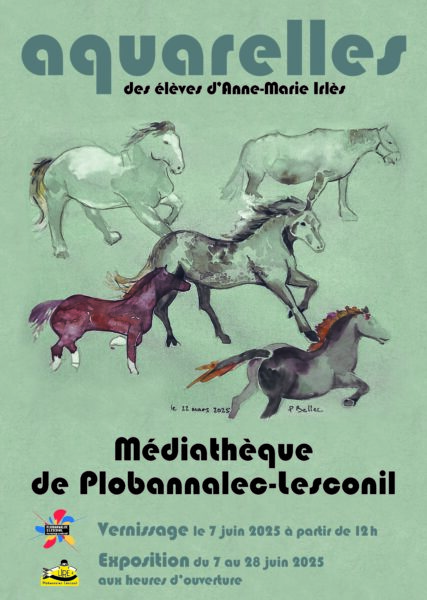 Exposition d’aquarelles des élèves d’Anne-Marie Irlès
