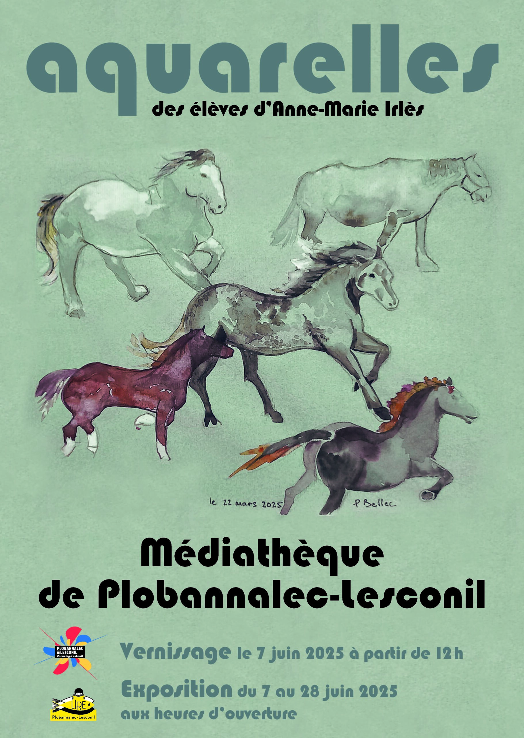 Exposition d’aquarelles des élèves d’Anne-Marie Irlès
