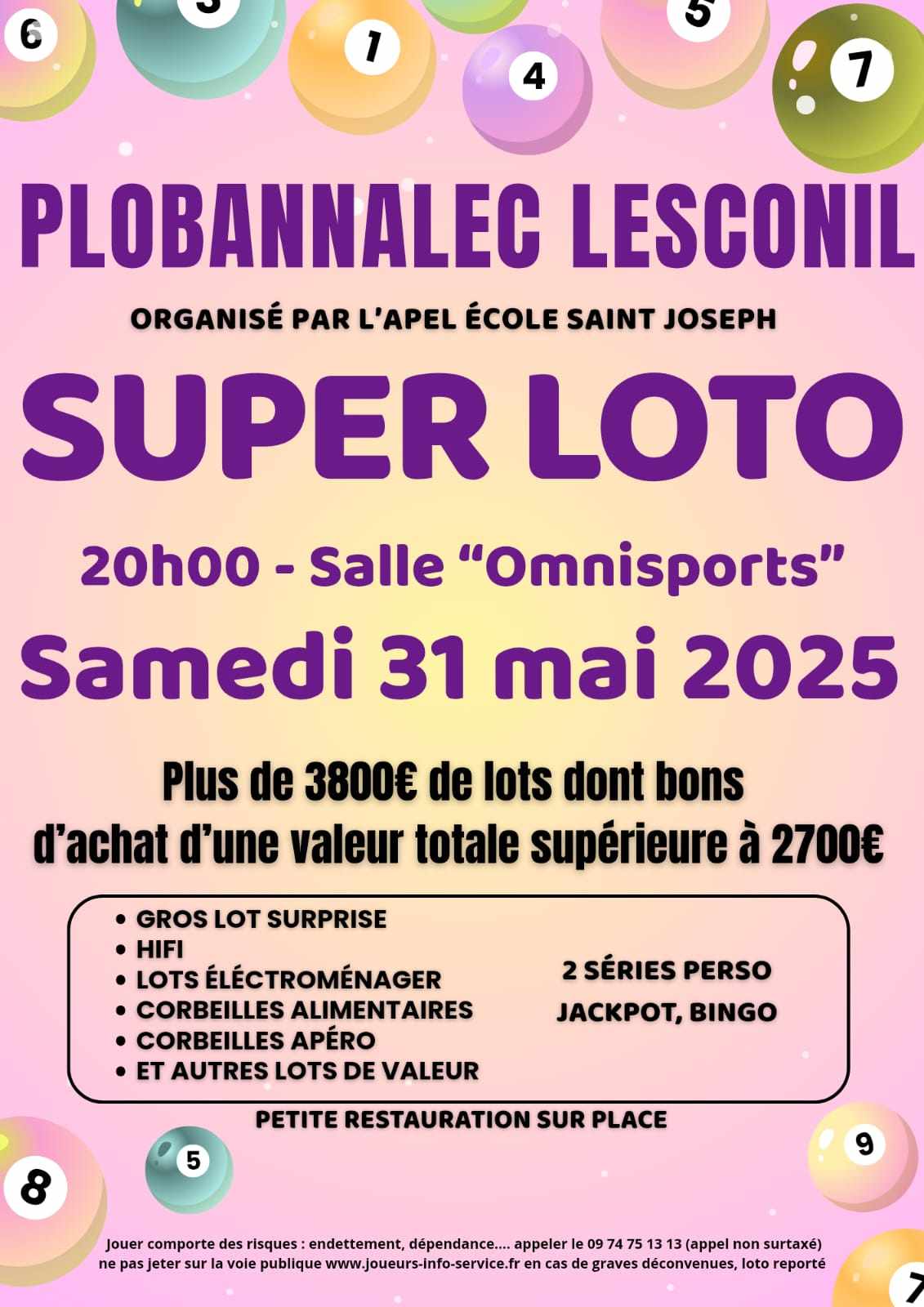 Loto de l’APEL École Saint-Joseph