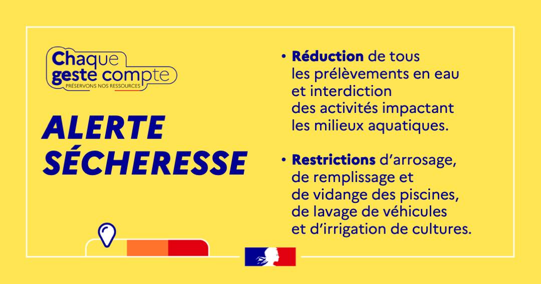 Le département du Finistère est placé en ALERTE sécheresse