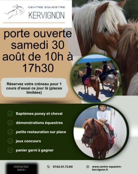 Porte ouverte Centre équestre de Kervignon