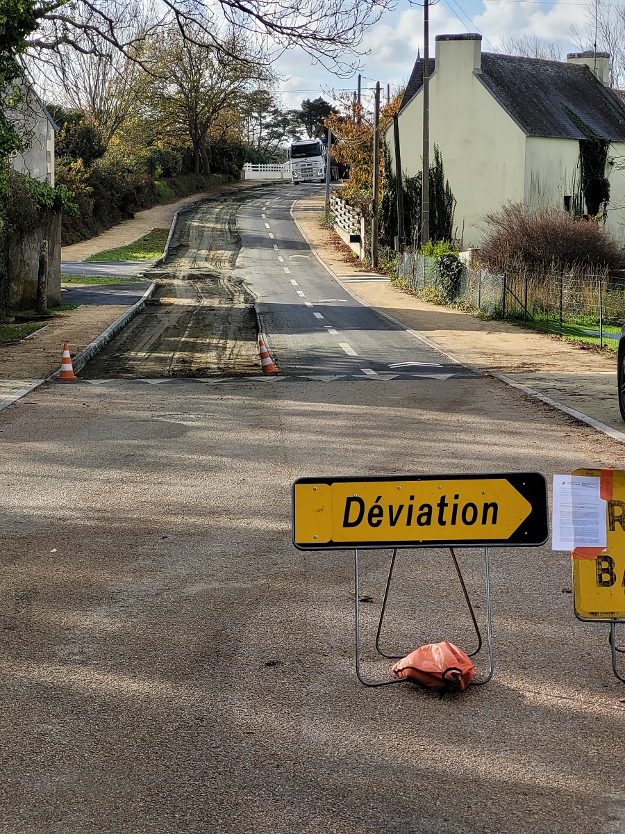 Travaux rue de Treffiagat