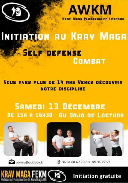Initiation au Krav Maga (self défense)