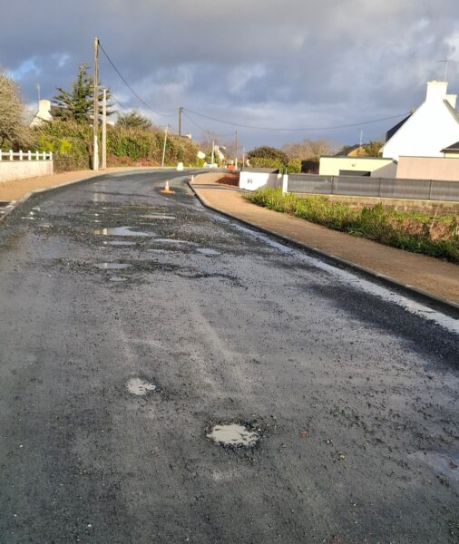 Rue de Treffiagat : évolution du chantier d’aménagement en cours