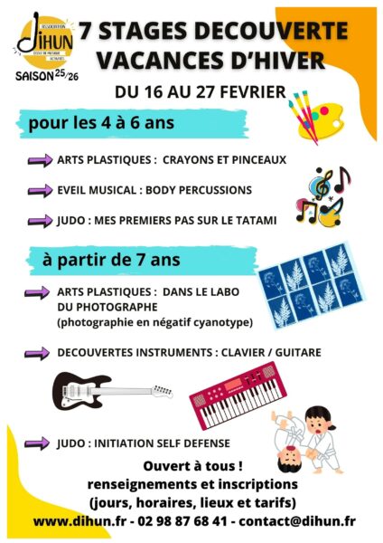 7 stages découverte vacances d&rsquo;hiver