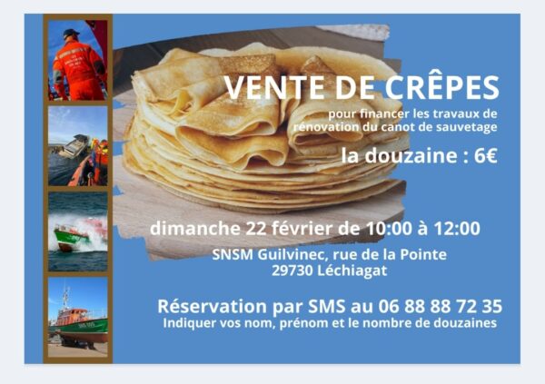 Vente de crêpes au profit de la SNSM