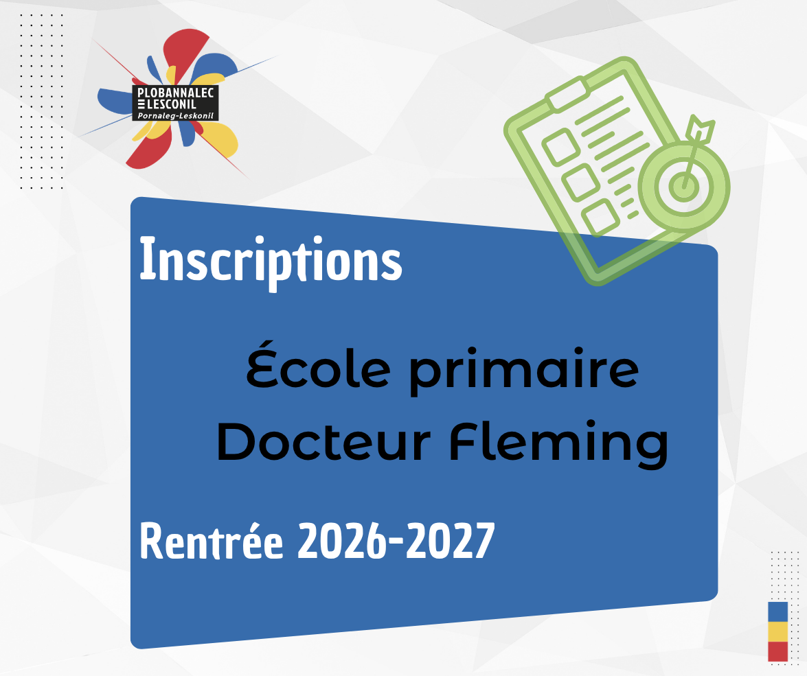 École primaire du Docteur Fleming : Inscriptions