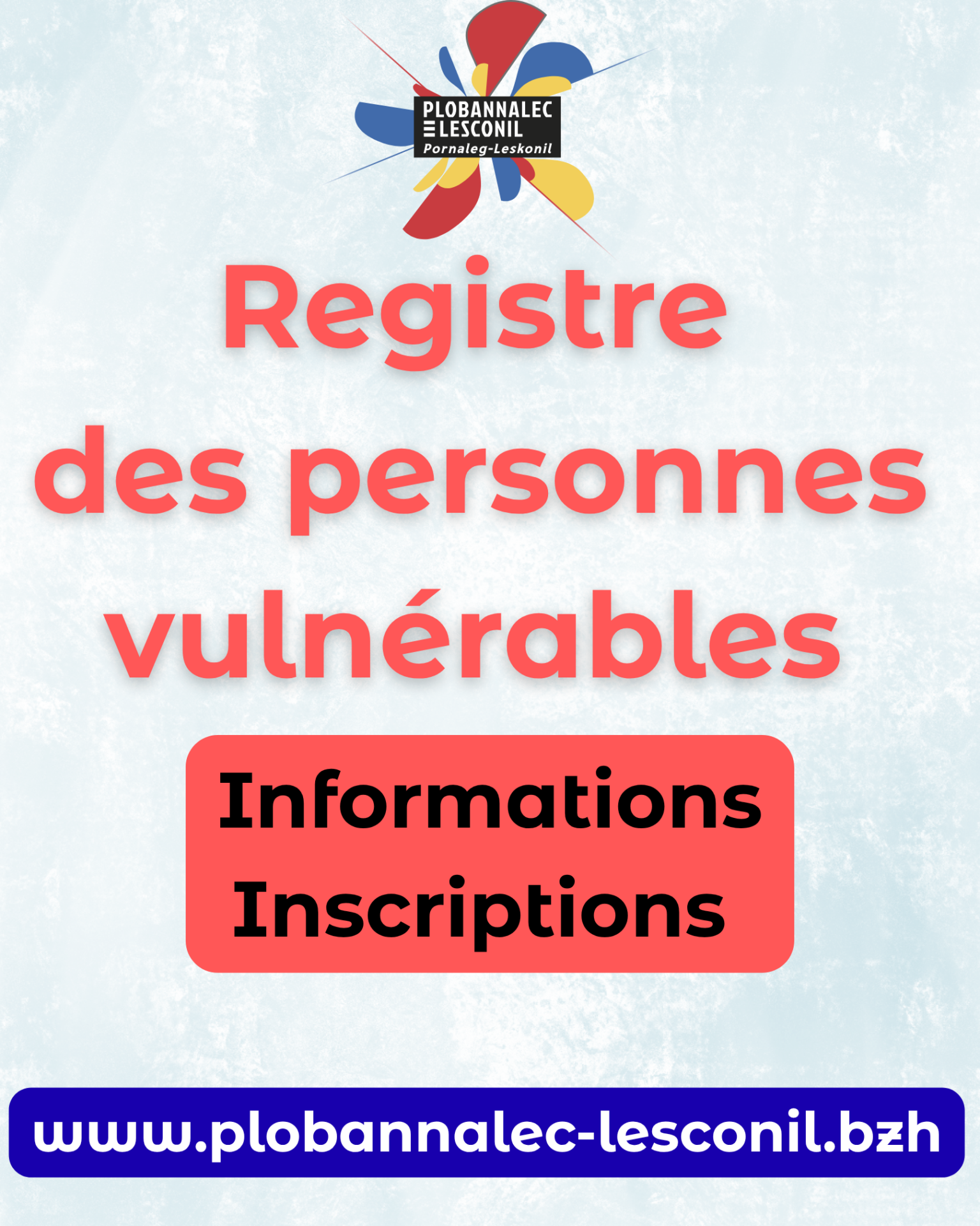 Registre des personnes vulnérables de la commune